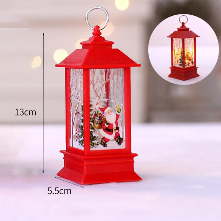 Colverro™ Swirling Glitter Christmas Lantern with Color-Changing LED