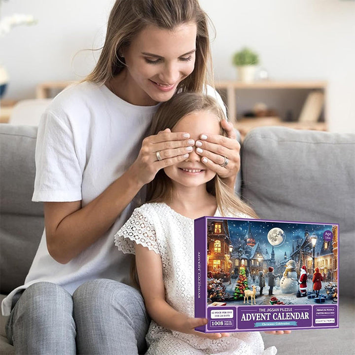 Colverro™ Christmas Jigsaw Puzzle Advent Calendar with Mystery Scenes