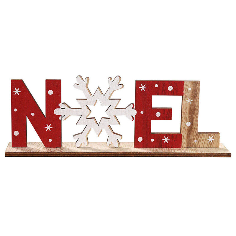 Colverro™ Hand-Painted Wooden Christmas Table Decorations with Festive Figures