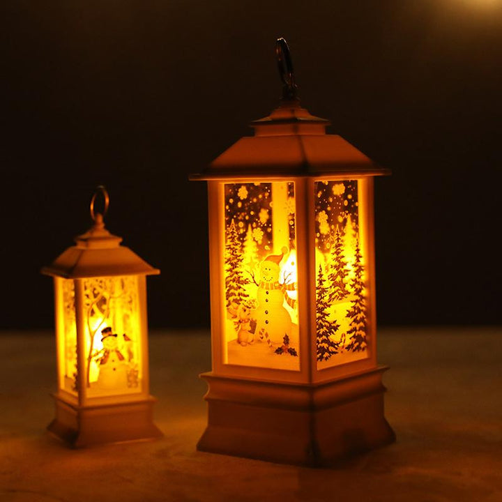 Colverro™ Swirling Glitter Christmas Lantern with Color-Changing LED