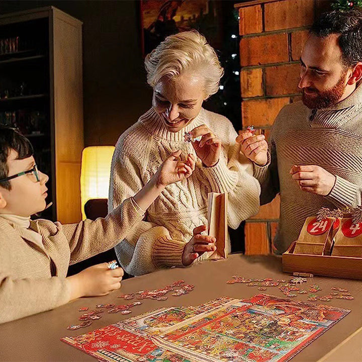 Colverro™ Christmas Jigsaw Puzzle 1000 Pieces with Holiday Designs