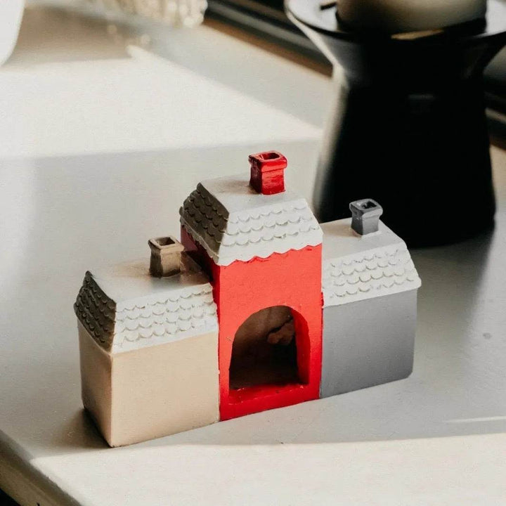 Colverro™ Christmas Cabin Incense Cone Burner with 2 Cones Included