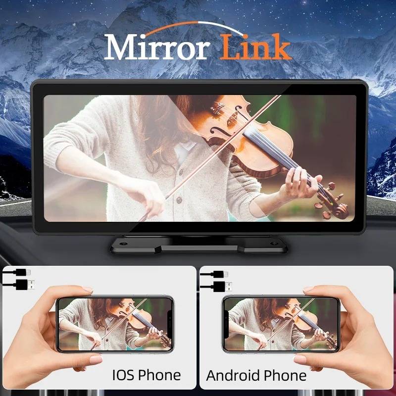 Colverro™ 10.26-Inch Touchscreen Car Stereo with CarPlay and Backup Camera
