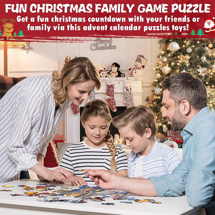 Colverro™ Christmas Jigsaw Puzzle 1000 Pieces with Holiday Designs