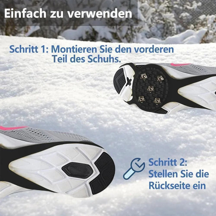 Colverro™ Anti-Slip Ice Cleats for Shoes – Steel Spikes, 2 Pairs