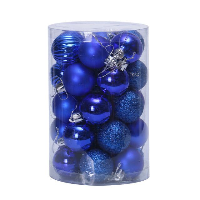 Colverro™ Set of 34 Christmas Ball Ornaments 4 cm in Rich Colors
