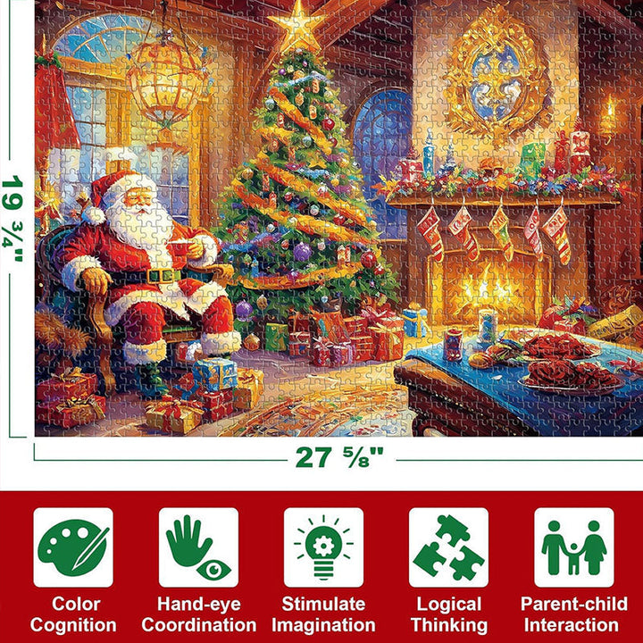 Colverro™ Christmas Jigsaw Puzzle 1000 Pieces with Holiday Designs