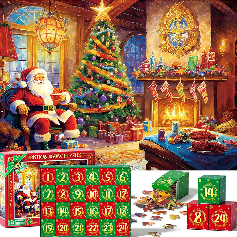 Colverro™ Christmas Jigsaw Puzzle Advent Calendar with Mystery Scenes