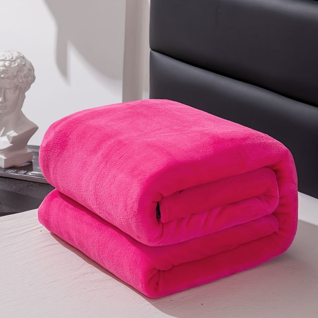 Colverro™ Soft Flannel Throw Blanket for Couch, Bed and Camping