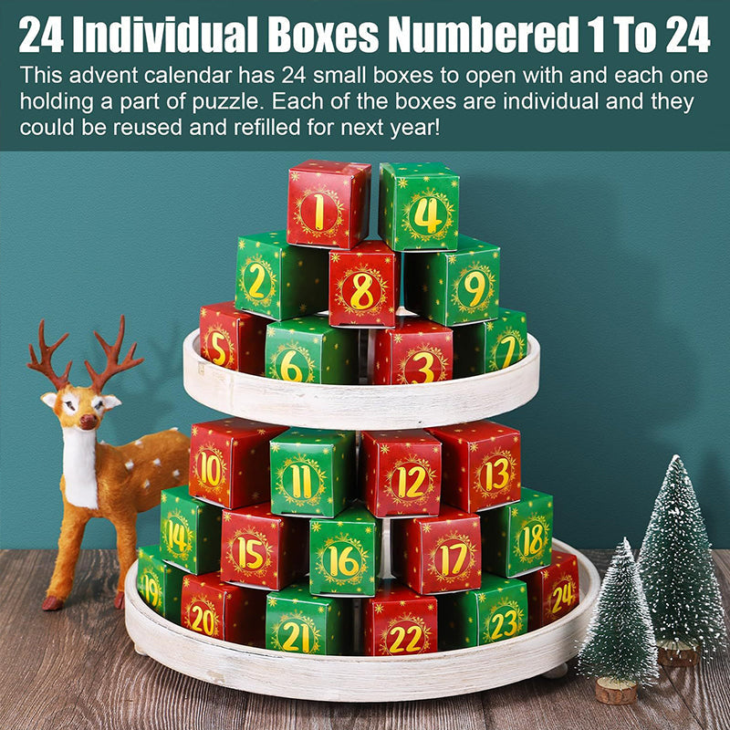 Colverro™ Christmas Jigsaw Puzzle 1000 Pieces with Holiday Designs