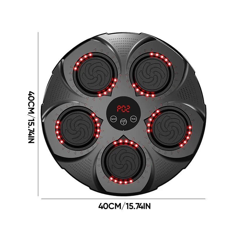 Colverro™ Wall-Mounted Music Boxing Machine with Bluetooth and Lights