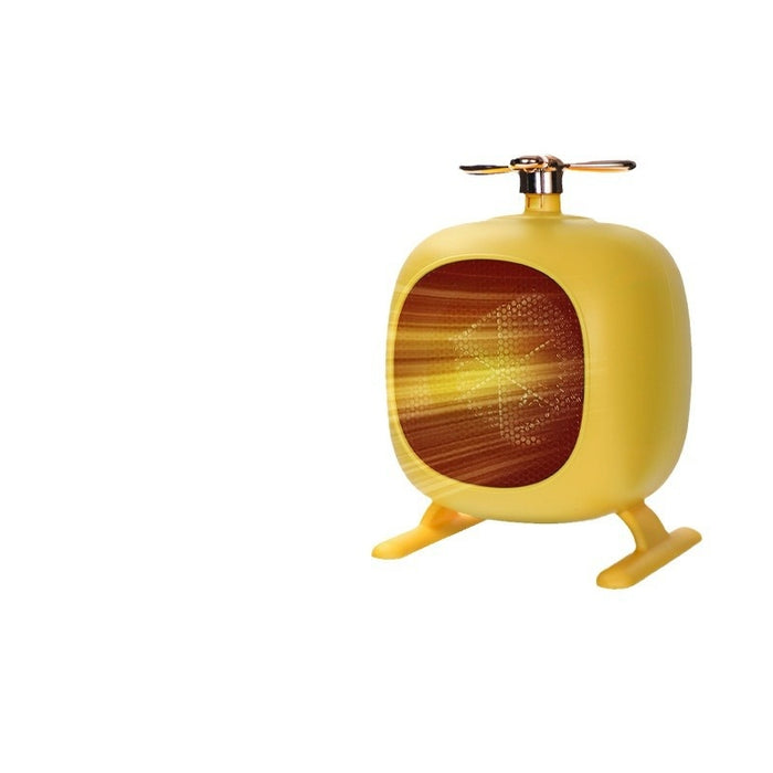 Colverro Cute Helicopter Mini Desk Heater with Quiet Fan
