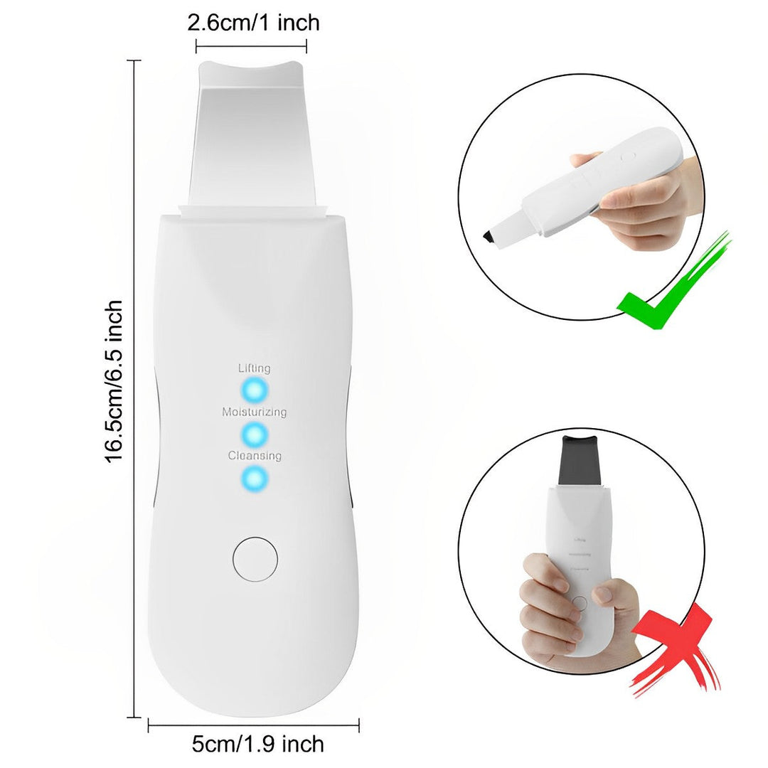 Colverro™ Ultrasonic Skin Scrubber with Three Modes for Smoother Skin