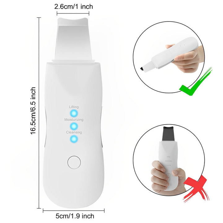 Colverro™ Ultrasonic Skin Scrubber with Three Modes for Smoother Skin