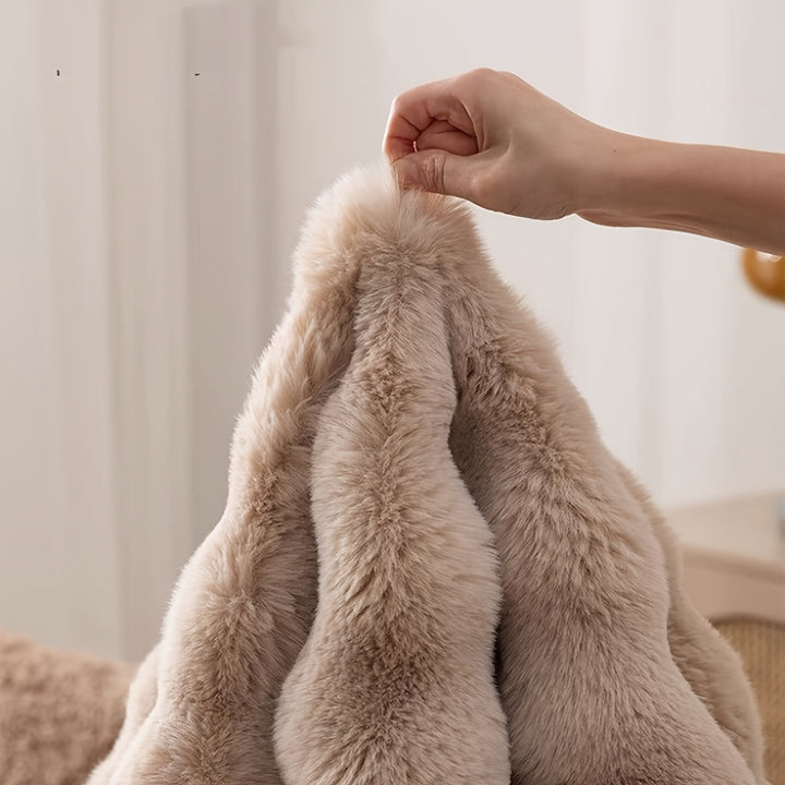 Colverro™ Round Fluffy Bubble Rug in Dense, Soft Fleece for Cozy Rooms