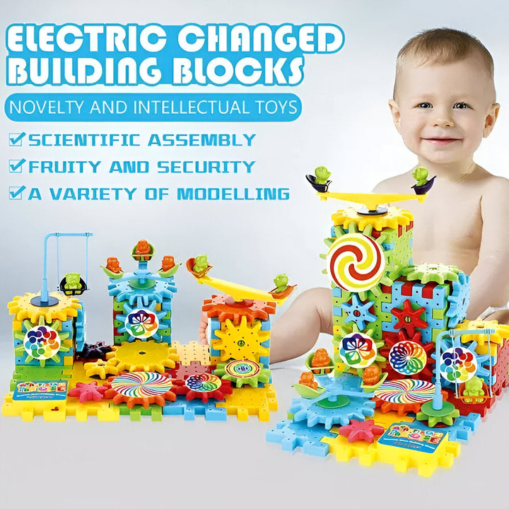 Colverro™ Motorized Gear Building Blocks Set for Curious Young Builders