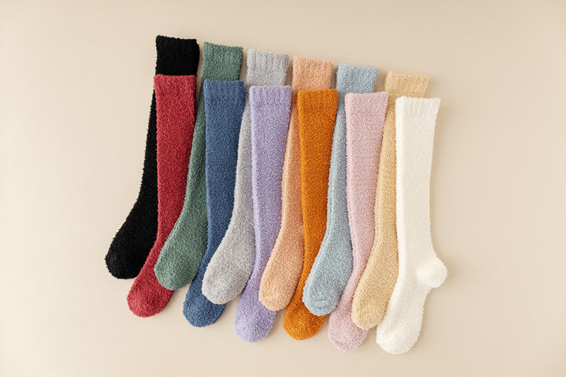 Colverro™ Extra-Long Coral Fleece Winter Socks for Cozy Feet