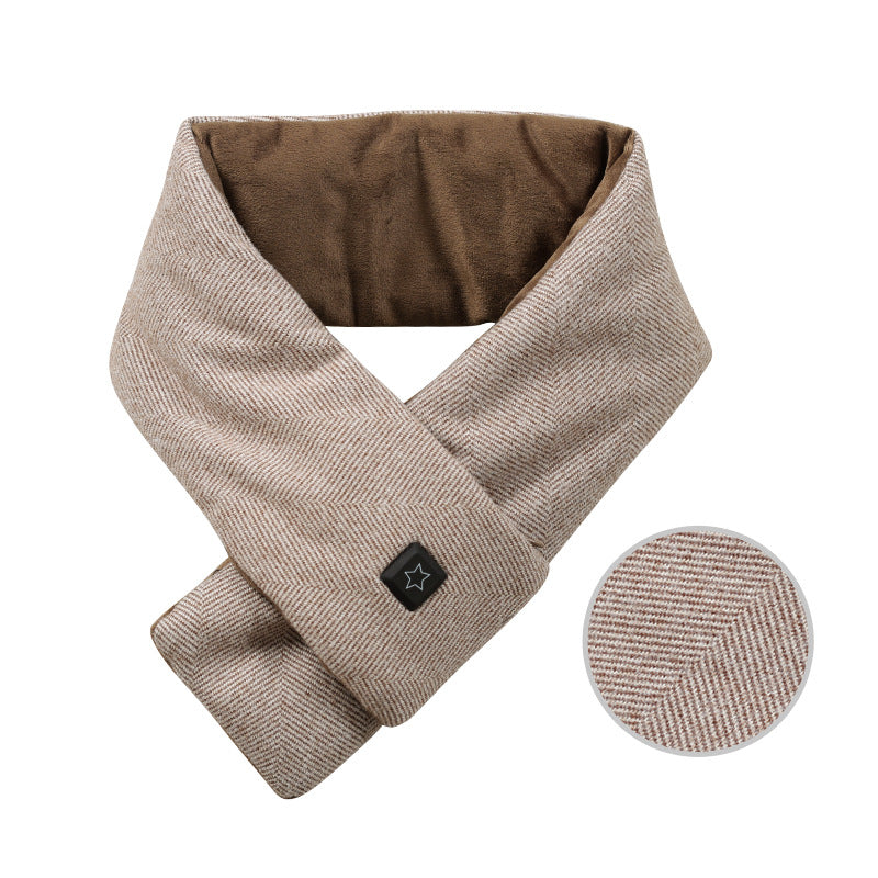 Colverro™ Heated Neck Scarf with 3 Heat Settings, Soft Cotton