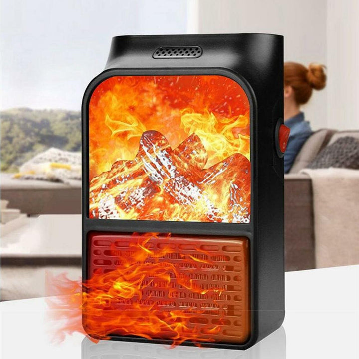 Colverro™ Plug-In Flame Effect Heater with Remote Control and Timer
