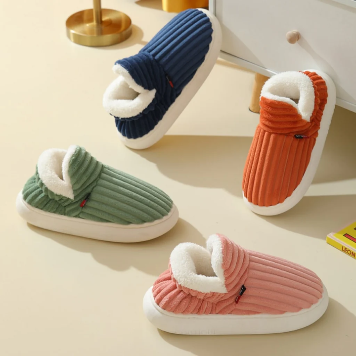 Colverro™ Fuzzy Fleece Slippers with Thick Cushioned Non-Slip Sole