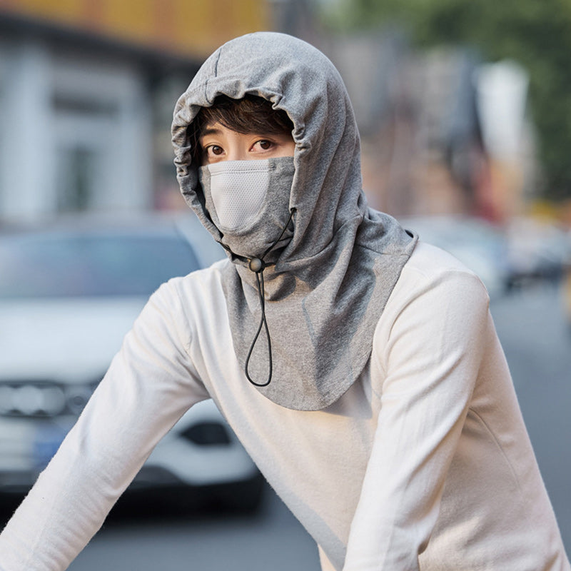 Colverro™ Hooded Cycling Face Mask with Built-In Neck Warmer