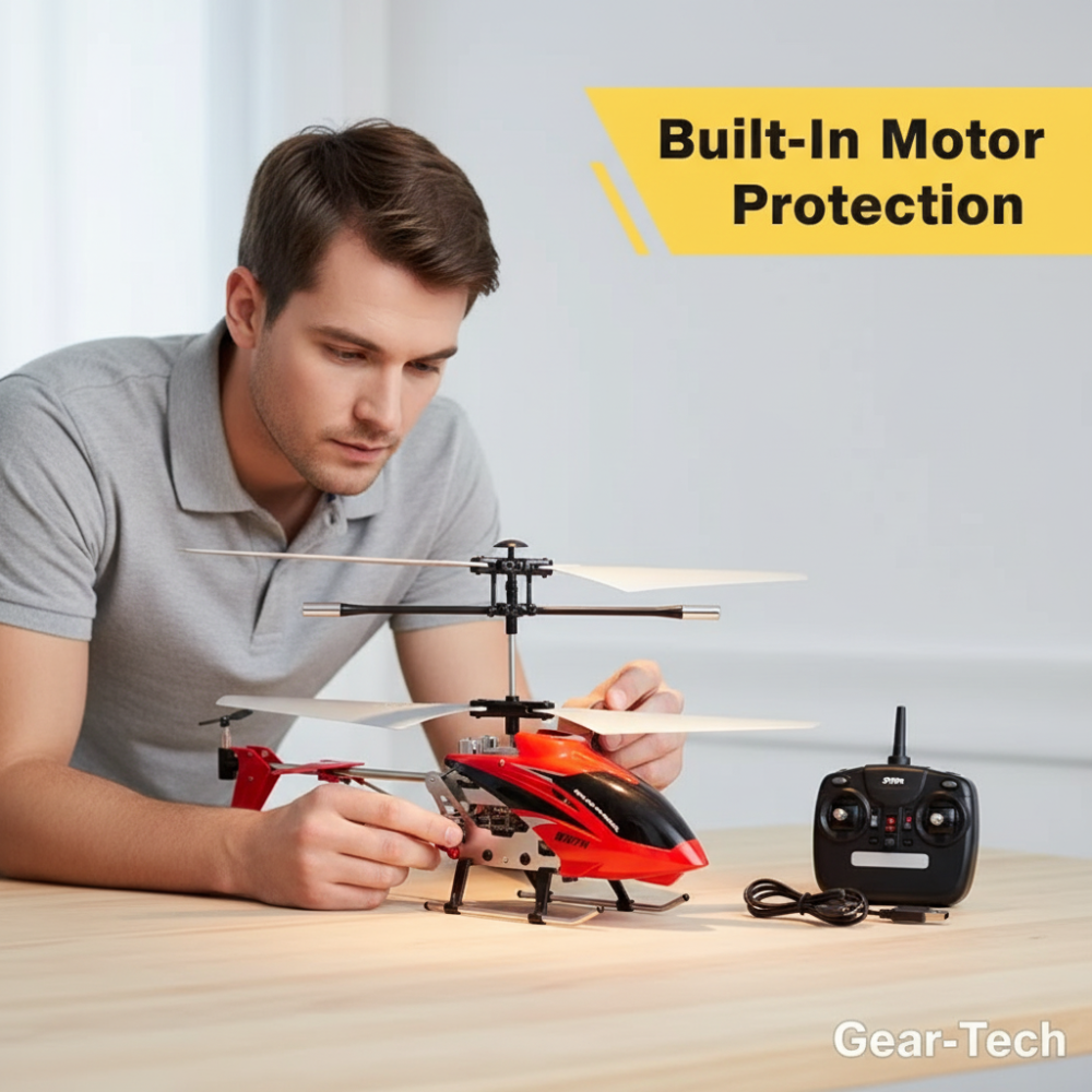 Colverro™ Remote Control Helicopter with LED Lights and Gyro Stabilizer
