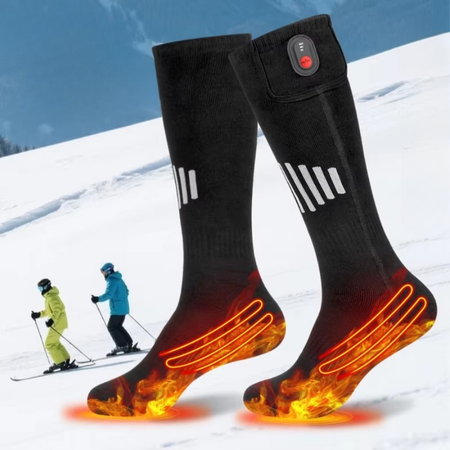 Colverro™ USB Rechargeable Heated Socks with Toe and Sole Warmth