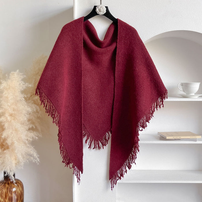 Colverro Soft Knit Fringe Scarf That Doubles as a Shawl