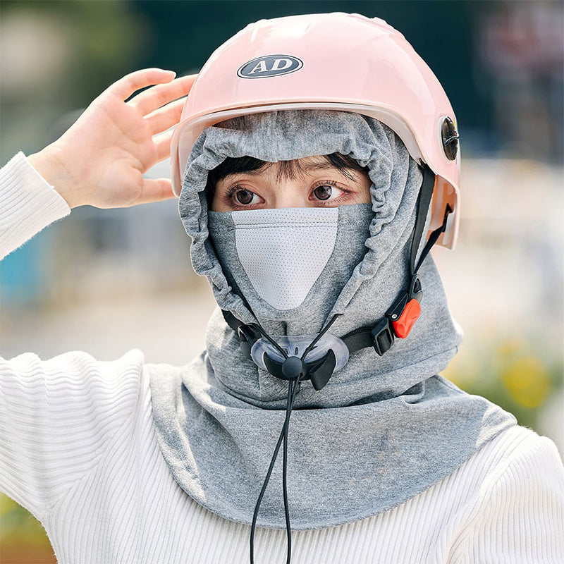 Colverro™ Hooded Cycling Face Mask with Built-In Neck Warmer
