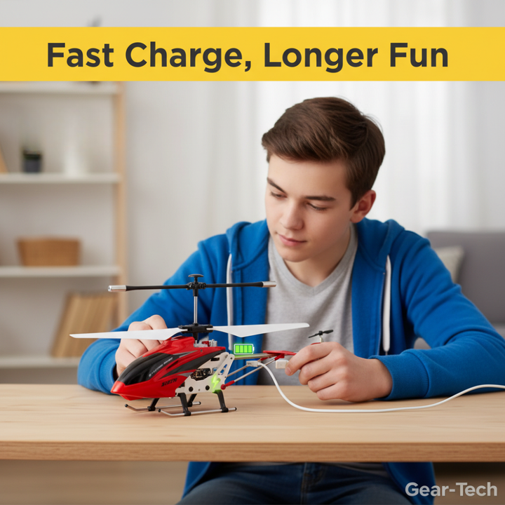 Colverro™ Remote Control Helicopter with LED Lights and Gyro Stabilizer