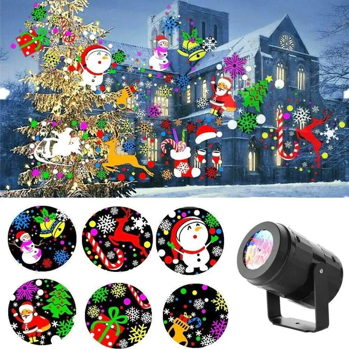 Colverro™ Christmas Snowflake Projector with 16 Festive Patterns