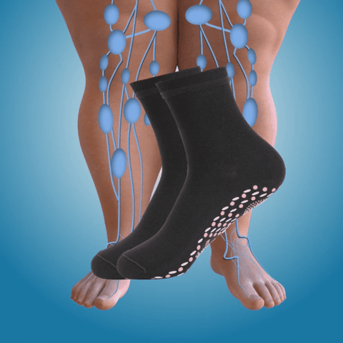 Colverro™ Self-Warming Tourmaline Socks with Massage Texture, 2 Pairs
