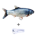 Realistic flopping fish toy for cats