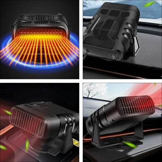 Colverro™ 12V Car Heater and Cooling Fan with 360° Rotating Base