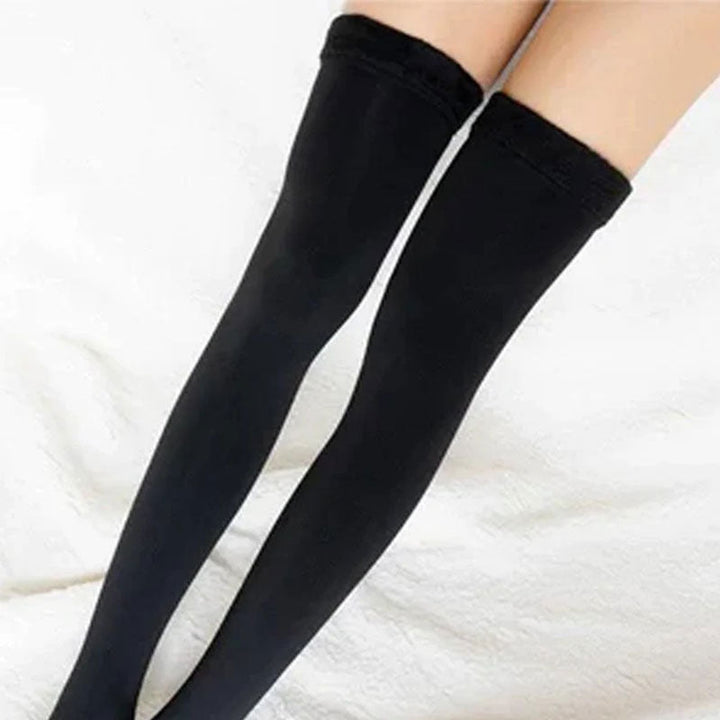 Colverro™ Thick Fleece-Lined Thigh-High Socks That Stay Up