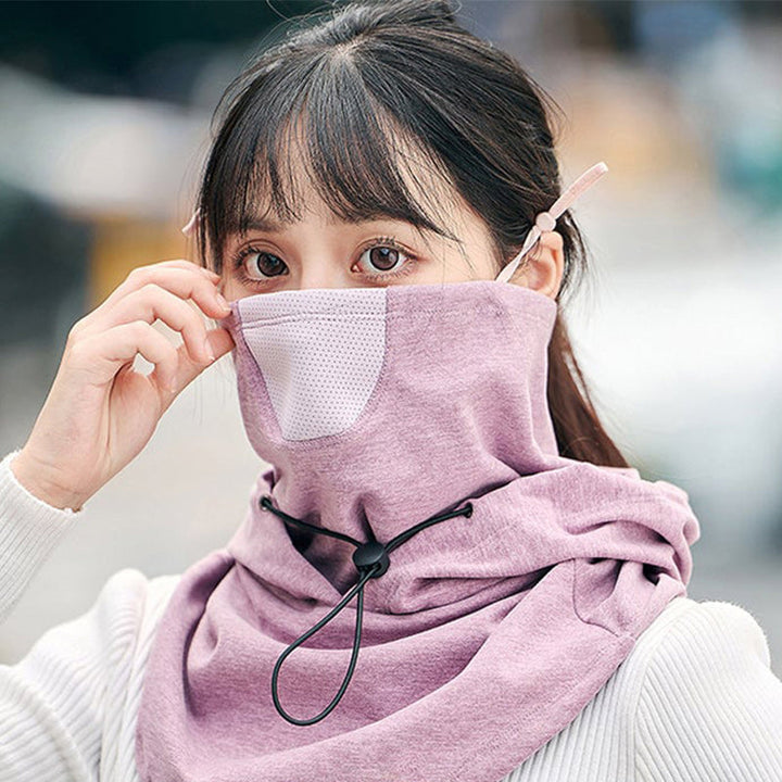 Colverro™ Hooded Cycling Face Mask with Built-In Neck Warmer