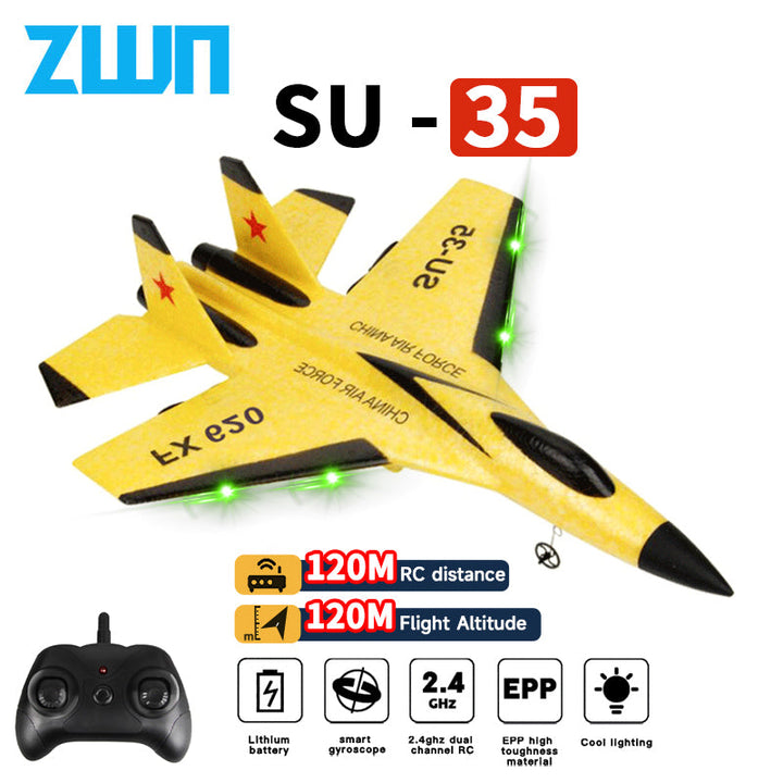 Colverro™ Fighter Jet RC Plane in EPP Foam with LED Lights
