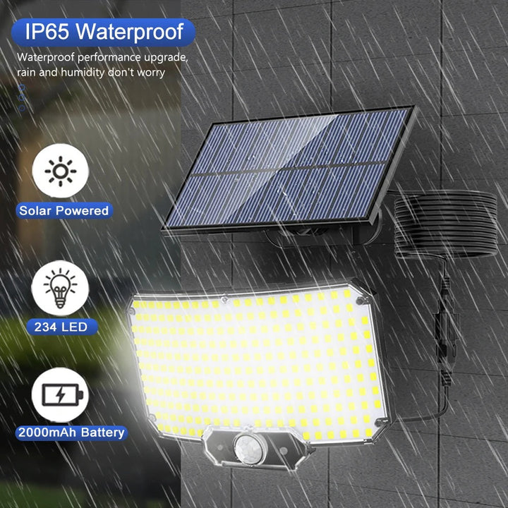 Colverro™ Solar Motion Sensor Flood Light with 234 LEDs and Remote Control