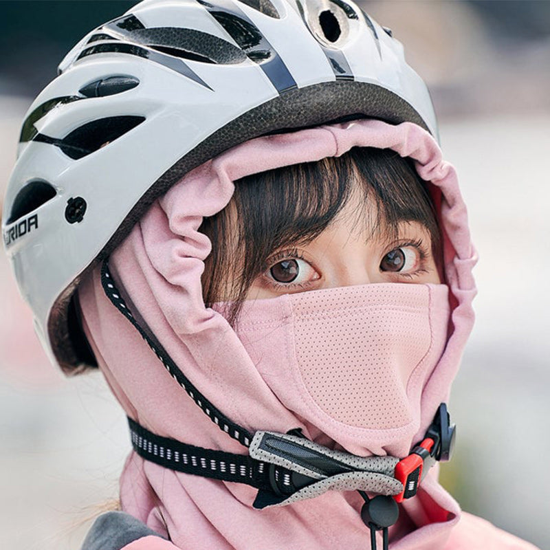 Colverro™ Hooded Cycling Face Mask with Built-In Neck Warmer