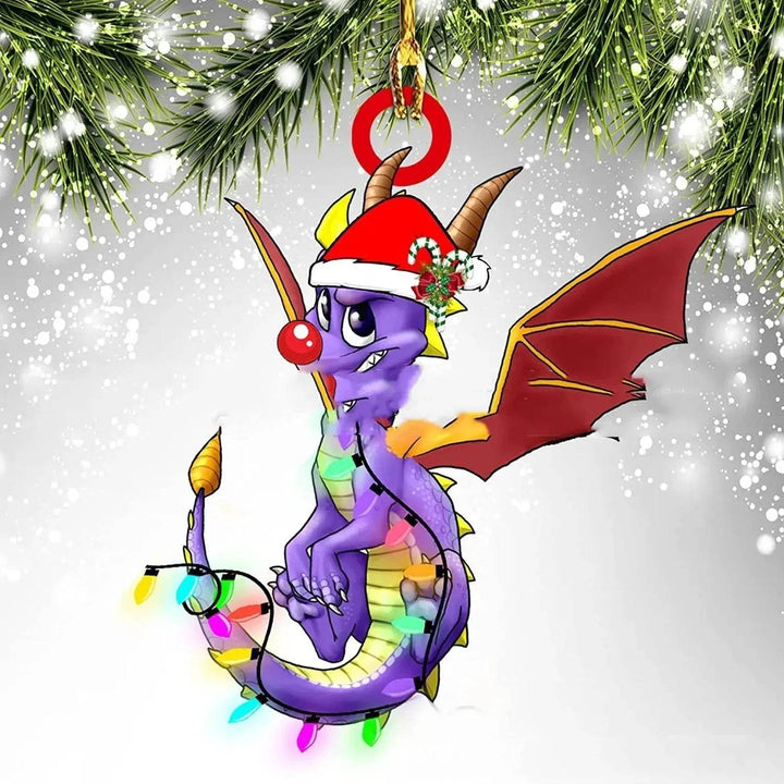 Colverro™ Acrylic Dinosaur Dragon Egg Christmas Ornament – 3 Inch