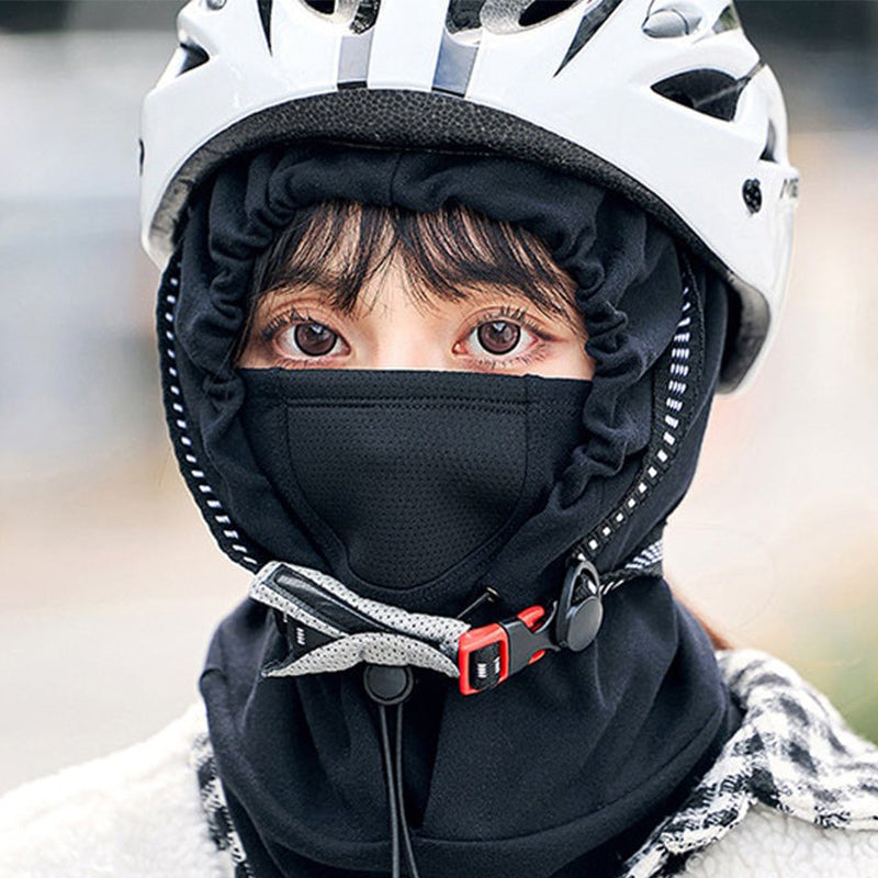 Colverro™ Hooded Cycling Face Mask with Built-In Neck Warmer