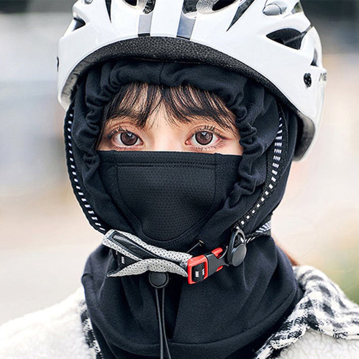 Colverro™ Hooded Cycling Face Mask with Built-In Neck Warmer