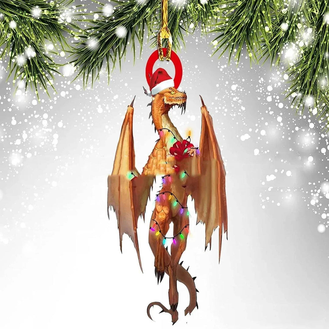 Colverro™ Acrylic Dinosaur Dragon Egg Christmas Ornament – 3 Inch