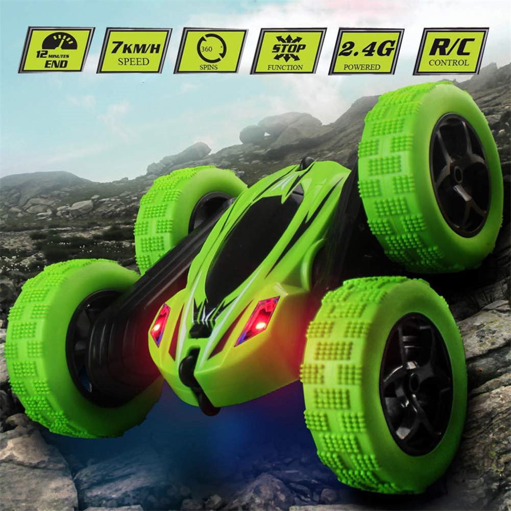 Colverro™ RC Stunt Car with 360° Flips, 4WD and LED Headlights