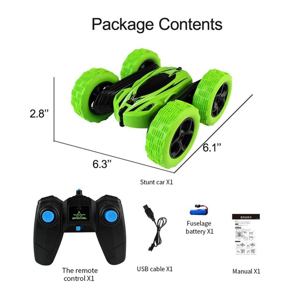 Colverro™ RC Stunt Car with 360° Flips, 4WD and LED Headlights