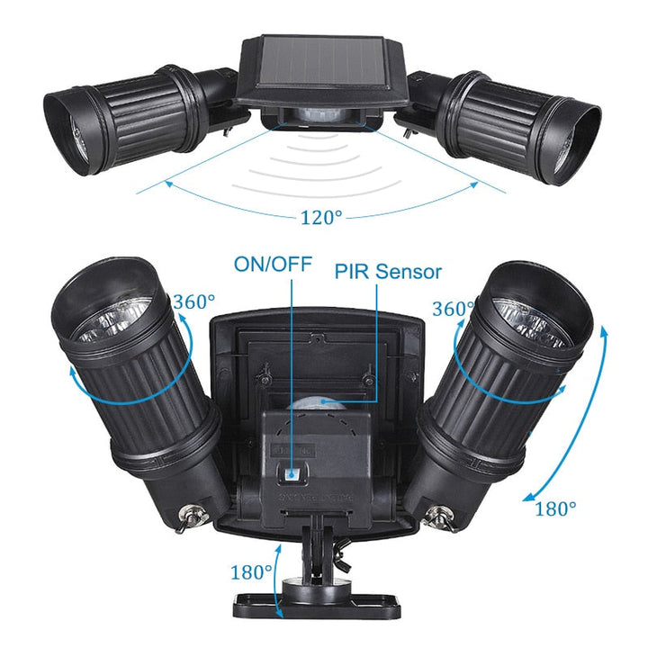 Colverro™ Solar Motion Sensor Security Light with 14 Super Bright LEDs