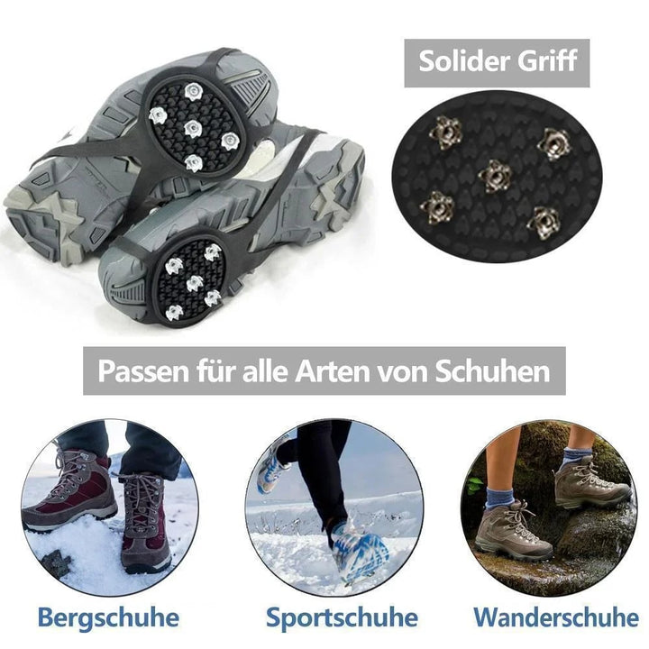 Colverro™ Anti-Slip Ice Cleats for Shoes – Steel Spikes, 2 Pairs