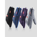 Black touchscreen winter gloves with zip cuff