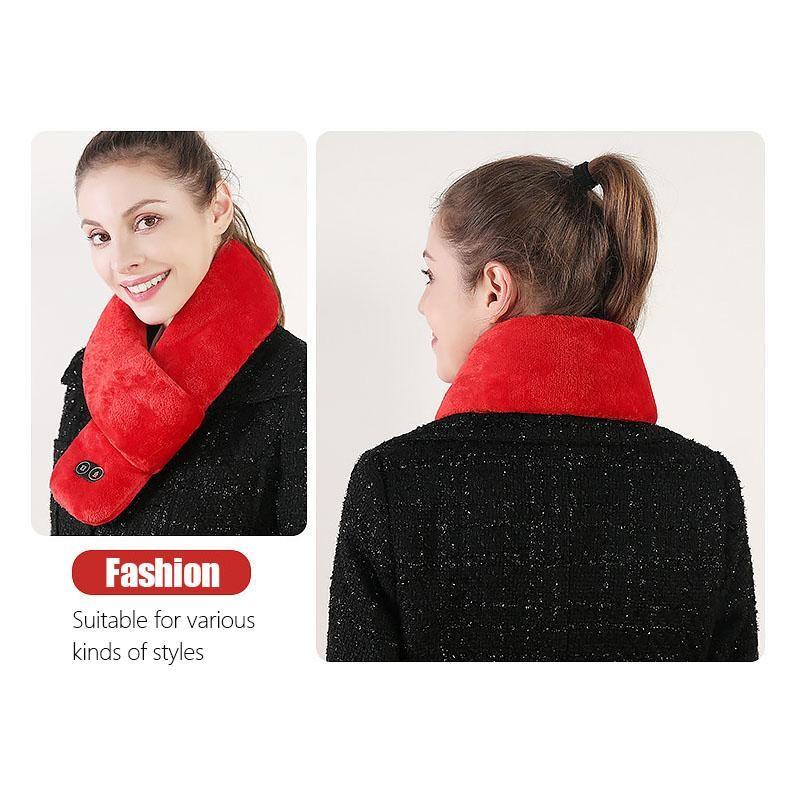 Colverro™ Heated Neck Scarf with Vibration Massage and USB Power