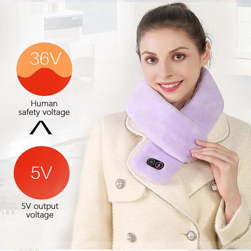 Colverro™ Heated Neck Scarf with Vibration Massage and USB Power